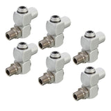 Maxbell 6x Universal Pneumatic Connector Air Pipe Adapter 360 Degree Rotation Tool
