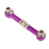 Maxbell 2x Aluminum Steering Linkage Pull Rod for HSP 94122 94123 1/10 RC Car Purple
