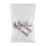 Maxbell 2x Aluminum Steering Linkage Pull Rod for HSP 94122 94123 1/10 RC Car Purple