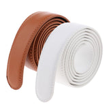 Maxbell 2 Pieces Men Leather Replacement Belt Double Stitch Classic Design Belt 35mm