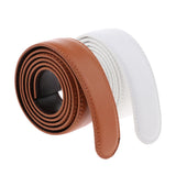 Maxbell 2 Pieces Men Leather Replacement Belt Double Stitch Classic Design Belt 35mm