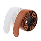 Maxbell 2 Pieces Men Leather Replacement Belt Double Stitch Classic Design Belt 35mm