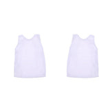 Maxbell 2pcs 1/6 Mens White Vest T-shirt Tops Sleeveless for 12'' Dragon Figures