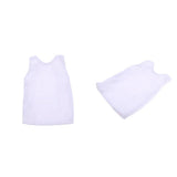 Maxbell 2pcs 1/6 Mens White Vest T-shirt Tops Sleeveless for 12'' Dragon Figures