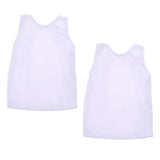 Maxbell 2pcs 1/6 Mens White Vest T-shirt Tops Sleeveless for 12'' Dragon Figures