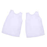 Maxbell 2pcs 1/6 Mens White Vest T-shirt Tops Sleeveless for 12'' Dragon Figures