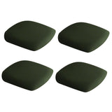 Maxbell 4PCS Stretch Dining Room Chair Seat Cover with Locking Buckle Army Green