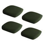 Maxbell 4PCS Stretch Dining Room Chair Seat Cover with Locking Buckle Army Green