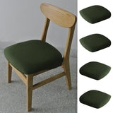 Maxbell 4PCS Stretch Dining Room Chair Seat Cover with Locking Buckle Army Green