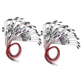 Maxbell 40 Model Trains Courtyard Light Wired LED Street Lamps Lamppost 1/200 Layout