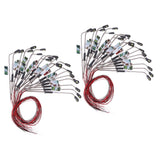 Maxbell 40 Model Trains Courtyard Light Wired LED Street Lamps Lamppost 1/200 Layout