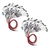 Maxbell 40 Model Trains Courtyard Light Wired LED Street Lamps Lamppost 1/200 Layout