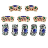 Maxbell 10pcs DIY Dreadlock Beads Hair Braiding Tubes Pins Rings Cuff Clips Jewelry