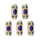 Maxbell 10pcs DIY Dreadlock Beads Hair Braiding Tubes Pins Rings Cuff Clips Jewelry