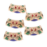 Maxbell 10pcs DIY Dreadlock Beads Hair Braiding Tubes Pins Rings Cuff Clips Jewelry