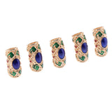 Maxbell 10pcs DIY Dreadlock Beads Hair Braiding Tubes Pins Rings Cuff Clips Jewelry