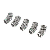 Maxbell 10pcs DIY Dreadlock Beads Hair Braiding Tubes Pins Rings Cuff Clips Jewelry
