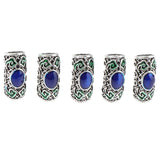 Maxbell 10pcs DIY Dreadlock Beads Hair Braiding Tubes Pins Rings Cuff Clips Jewelry