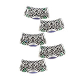 Maxbell 10pcs DIY Dreadlock Beads Hair Braiding Tubes Pins Rings Cuff Clips Jewelry