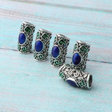 Maxbell 10pcs DIY Dreadlock Beads Hair Braiding Tubes Pins Rings Cuff Clips Jewelry