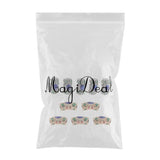 Maxbell 10pcs DIY Dreadlock Beads Hair Braiding Tubes Pins Rings Cuff Clips Jewelry