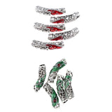 Maxbell 10x Dreadlock Bead Twist Braid Jewelry Tubes DIY Bracelet Beard Hair Pendant