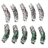 Maxbell 10x Dreadlock Bead Twist Braid Jewelry Tubes DIY Bracelet Beard Hair Pendant