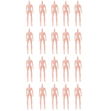 Maxbell 20 Pieces 7 Joints Nude Body Parts for 1/6 Licca Blythe Body Doll Custom