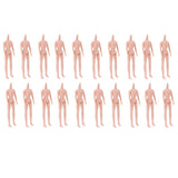 Maxbell 20 Pieces 7 Joints Nude Body Parts for 1/6 Licca Blythe Body Doll Custom