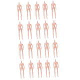 Maxbell 20 Pieces 7 Joints Nude Body Parts for 1/6 Licca Blythe Body Doll Custom