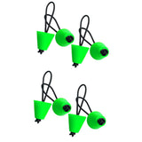 Maxbell 8 Pieces Green Rubber Universal Kayak Scupper Plugs Drain Holes Stopper Bung
