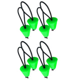 Maxbell 8 Pieces Green Rubber Universal Kayak Scupper Plugs Drain Holes Stopper Bung