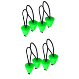 Maxbell 8 Pieces Green Rubber Universal Kayak Scupper Plugs Drain Holes Stopper Bung