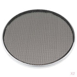 Maxbell 2 Pieces Speaker Decorative Round Subwoofer Mesh Grill Guard Cover 3''