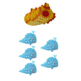 Maxbell 10pcs Bath Tub Non Slip Safety Treads Sticker Bathroom  Submarine/Whale