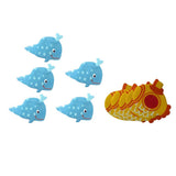 Maxbell 10pcs Bath Tub Non Slip Safety Treads Sticker Bathroom  Submarine/Whale