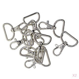 Maxbell 2x Lanyard Swivel Snap Hooks Lobster Clips For Bag Keychain Accessories