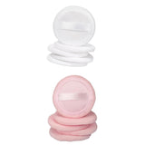 Maxbell 10Pcs Cotton Makeup Powder Puff with Strap Blush Loose Powder Blending Puff