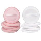 Maxbell 10Pcs Cotton Makeup Powder Puff with Strap Blush Loose Powder Blending Puff