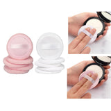 Maxbell 10Pcs Cotton Makeup Powder Puff with Strap Blush Loose Powder Blending Puff