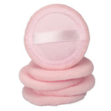 Maxbell 10Pcs Cotton Makeup Powder Puff with Strap Blush Loose Powder Blending Puff