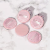 Maxbell 10Pcs Cotton Makeup Powder Puff with Strap Blush Loose Powder Blending Puff