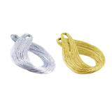 Maxbell 2 Pieces Jewelry Braided Thread Metallic Cords Jewellery Making Accessory