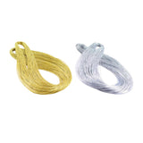 Maxbell 2 Pieces Jewelry Braided Thread Metallic Cords Jewellery Making Accessory