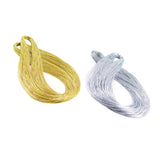 Maxbell 2 Pieces Jewelry Braided Thread Metallic Cords Jewellery Making Accessory