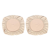 Maxbell 2PCS Jacquard Polyester Stretch Wedding Dining Chair Seat Cover Beige_M