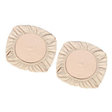 Maxbell 2PCS Jacquard Polyester Stretch Wedding Dining Chair Seat Cover Beige_M