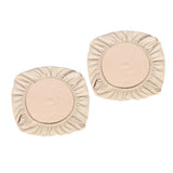 Maxbell 2PCS Jacquard Polyester Stretch Wedding Dining Chair Seat Cover Beige_M