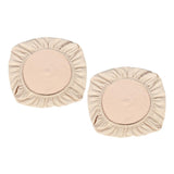 Maxbell 2PCS Jacquard Polyester Stretch Wedding Dining Chair Seat Cover Beige_M