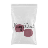 Maxbell 2PCS Jacquard Polyester Stretch Wedding Dining Chair Seat Cover Burgundy_M